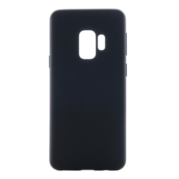 For Galaxy S9 Inside and Outside Frosted TPU Protective Back Cover Case(Black)