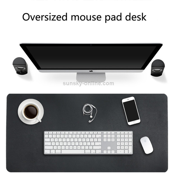 Multifunction Business Double Sided PVC Leather Mouse Pad Keyboard Pad Table Mat Computer Desk Mat, Size: 80 x 40cm