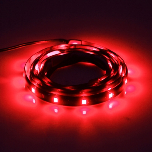 10 PCS 30cm 15 LED Waterproof Flexible Car Strip Light, DC 12V(Red Light)