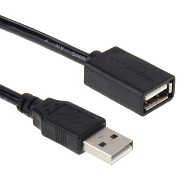 USB 2.0 AM to AF Extension Cable, Length: 3m(Black)