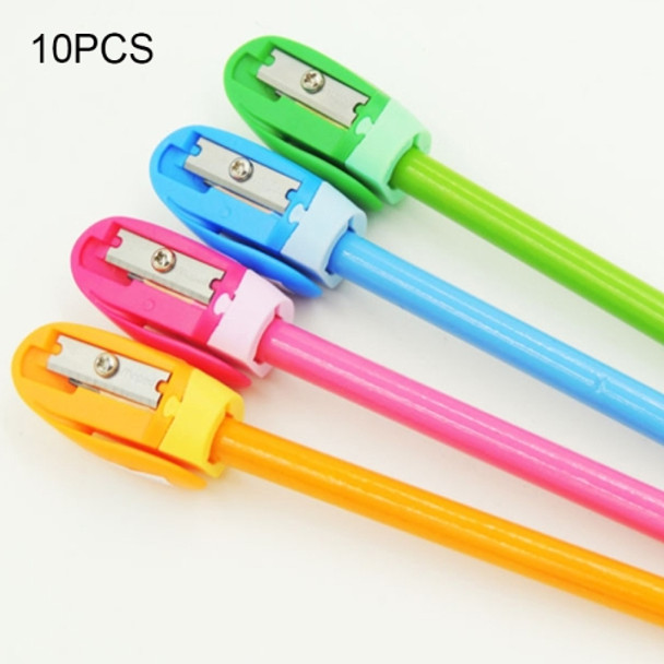 10 PCS Mini Manual Pencil Sharpeners Kids Friendly at Home Office School, Random Color Delivery
