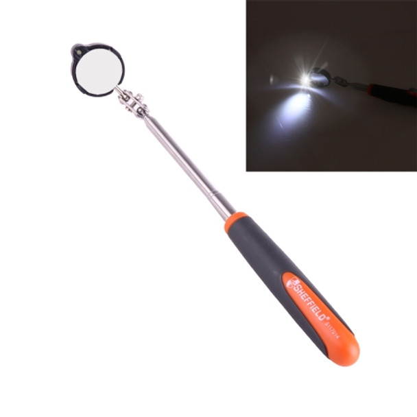 Retractable Vehicle Car Chassis Telescoping Inspection Mirror with 1 PCS 3mm LED Light, Mirror Diameter: 32mm, Max Expanding Length: 905mm