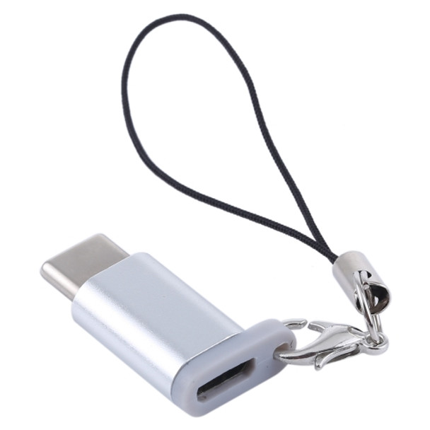 Mini Portable USB to Type-C & USB-C Converter Adapter with OTG(White)