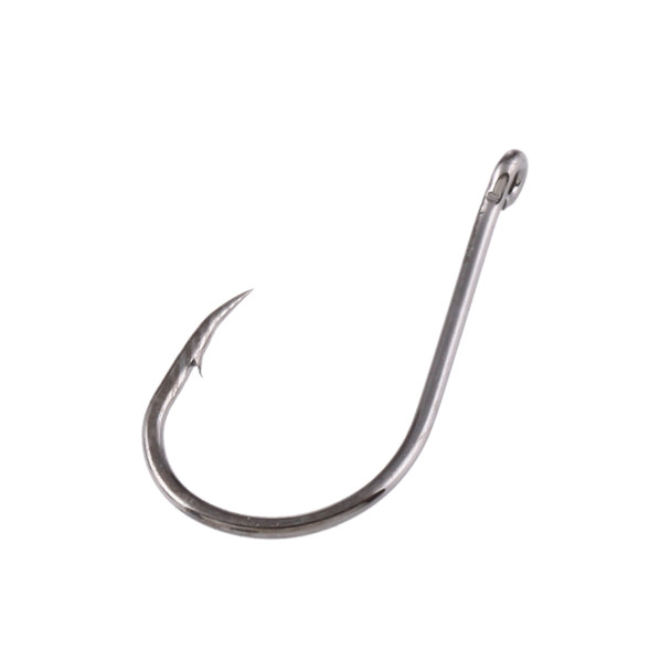 5# 100 PCS (Single Box) Carbon Steel Fish Barbed Hook Fishing Hooks with Hole