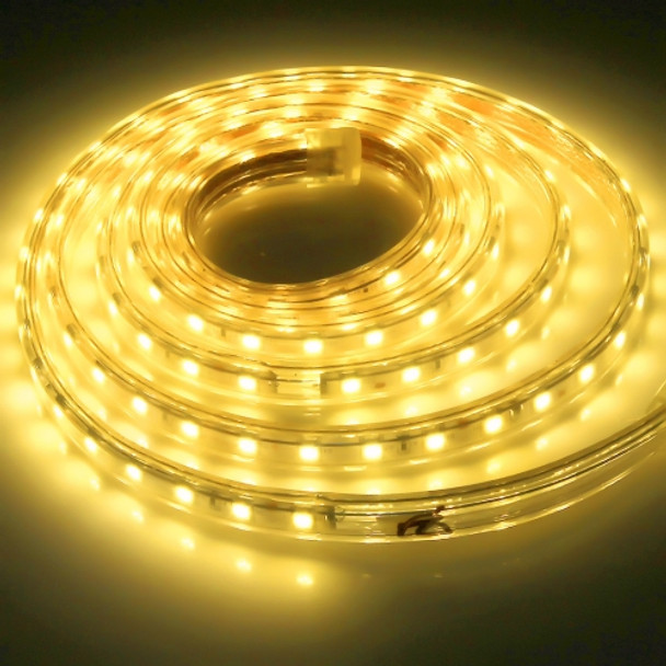 2m Casing LED Light Strip, 60 LED/m, 120 LEDs SMD 5050 IP65 Waterproof with Power Plug, AC 220V(Warm White)