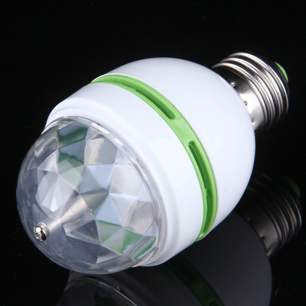 E27 3W Colorful Light Decoration Stage Light Bulb, LED Full Color Auto Rotating Lamp for Family Party / KTV / Bars / Hotel / DJs, AC 85-260V