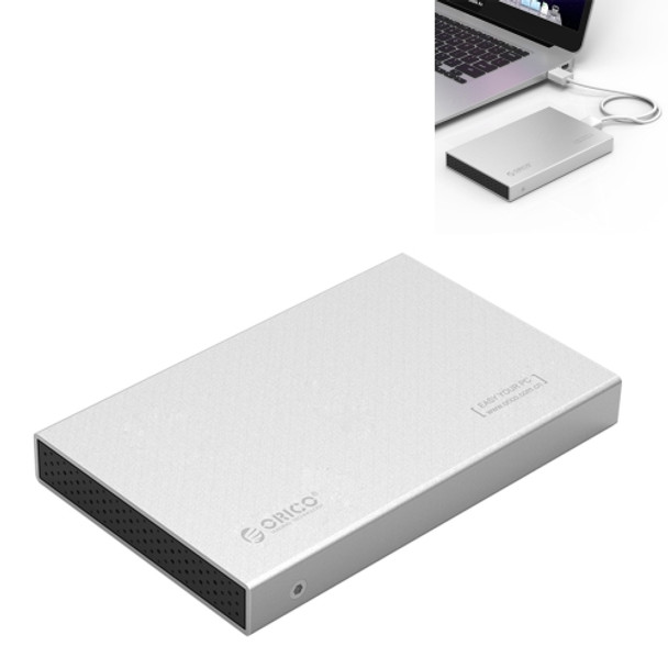 ORICO 2518C3-G2 4TB 2.5 inch SATA to USB3.1 Gen2 USB-C / Type-C Interface Aluminum Alloy Hard Drive Enclosure(Silver)