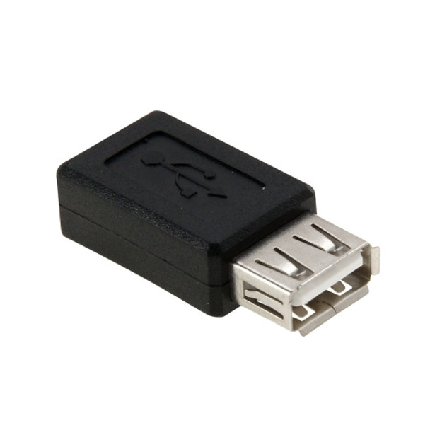 USB 2.0 AF to Mini 5 Pin USB Female Adapter(Black)