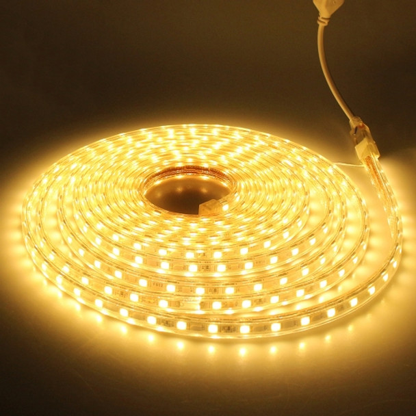 5m Casing LED Light Strip, 72 LED/m, 360 LEDs SMD 5730 IP65 Waterproof with Power Plug, AC 220V(Warm White)