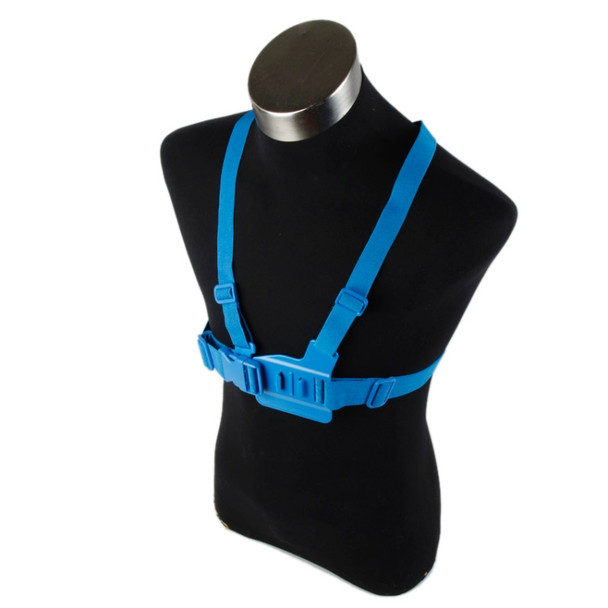 TMC HR47 Chest Belt for GoPro  NEW HERO /HERO6   /5 /5 Session /4 Session /4 /3+ /3 /2 /1, Xiaoyi and Other Action Cameras(Blue)