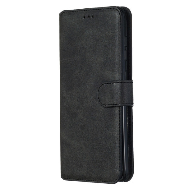 For Nokia 6.2 / Nokia 7.2 Classic Calf Texture Horizontal Flip PU Leather Case, with Holder & Card Slots & Wallet(Black)