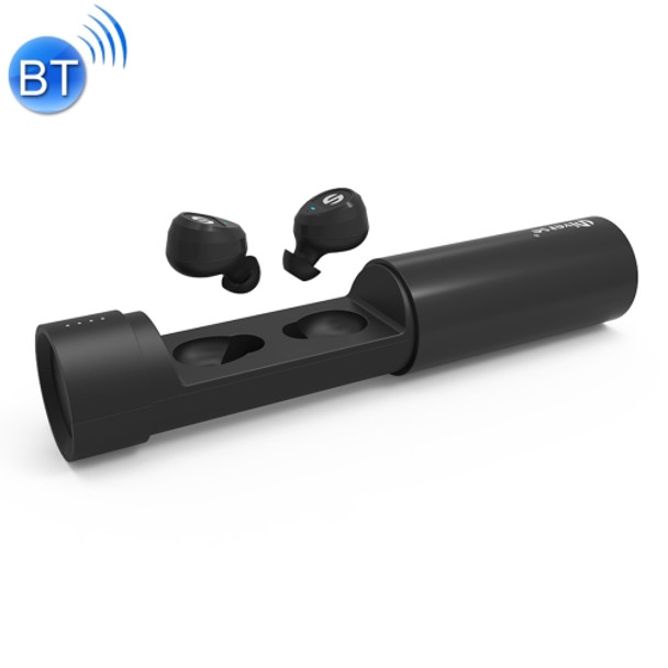 Universe XHH-ES62 IPX5 Waterproof Noise Reduction Earbuds Sports Wireless Bluetooth V4.2 Headset with Charging Case, For iPhone, Samsung, Huawei, Xiaomi, HTC and Other Smartphones(Black)