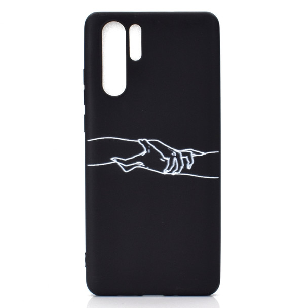 For Huawei P30 Pro Shockproof Stick Figure Pattern Soft TPU Protective Case(Arm)