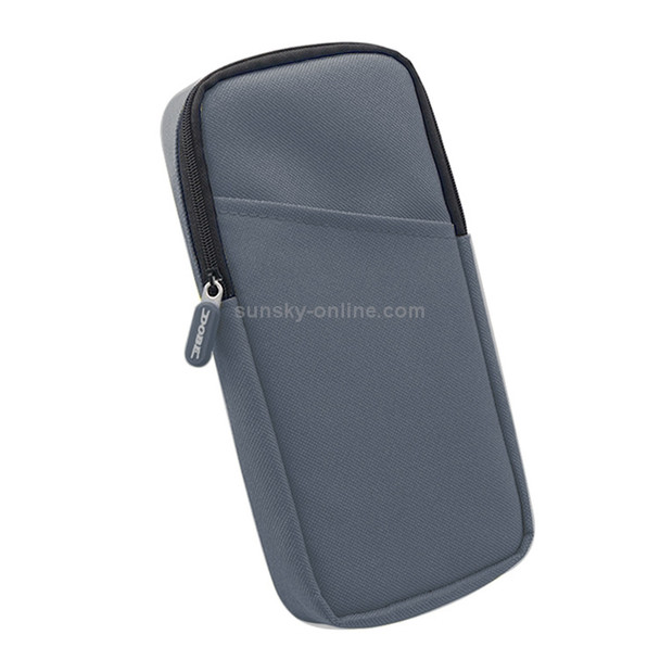 Mini Host Storage Case Zipper Protection Nylon Soft Cloth Bag for Switch Lite(Gray )