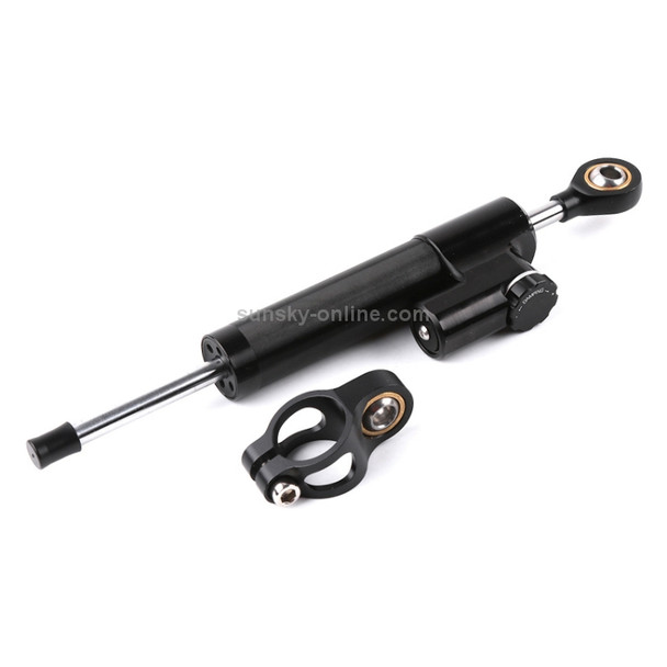 Motorcycle Handlebar Universal Shock Absorber Direction Damper Steering Stabilizer Damper Accessories(Black)