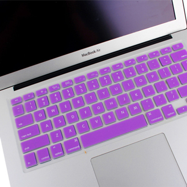 ENKAY Soft Silicone Keyboard Protector Cover Skin for MacBook Air 13.3 inch & Macbook Pro with Retina Display 13.3 inch & 15.4 inch (US Version) / A1398 / A1425 / A1369 / A1466 / A1502(Purple)