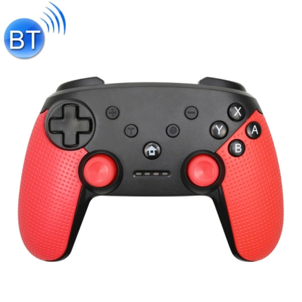 Wireless Bluetooth Game Controller Gamepad for Switch Pro, Support Turbo Function (Red)