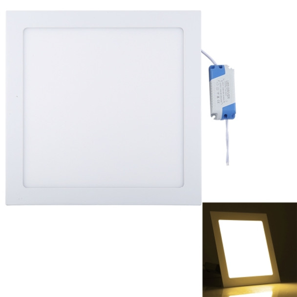 24W 12 inch Square Panel Light Lamp with LED Driver, 120 LED SMD 2835, Luminous Flux: 1848LM, AC 85-265V, Cutout Size: 28.5cm
