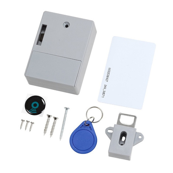 T3 ABS Magnetic Card Induction Lock Invisible Single Open Cabinet Door Lock(Grey)