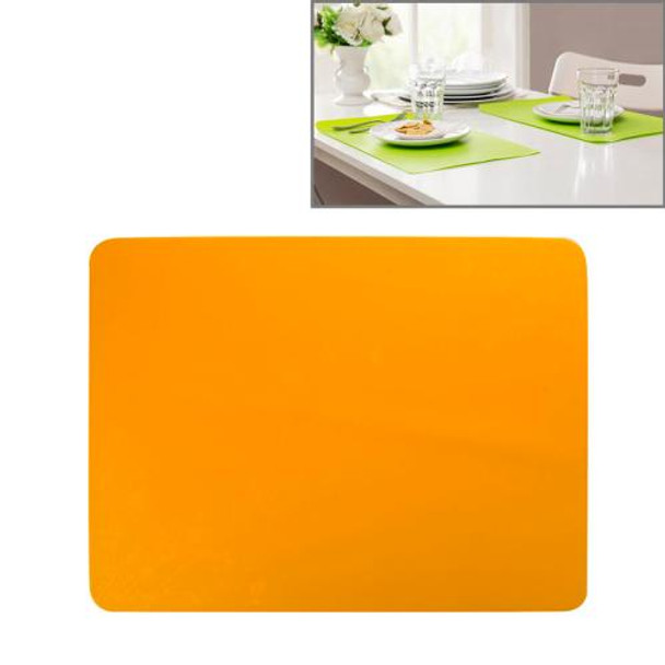 40x30cm Anti-skidding Silicone Heat Insulation Mat for Food Dish / Beverage / Oven / Kid Table(Orange)