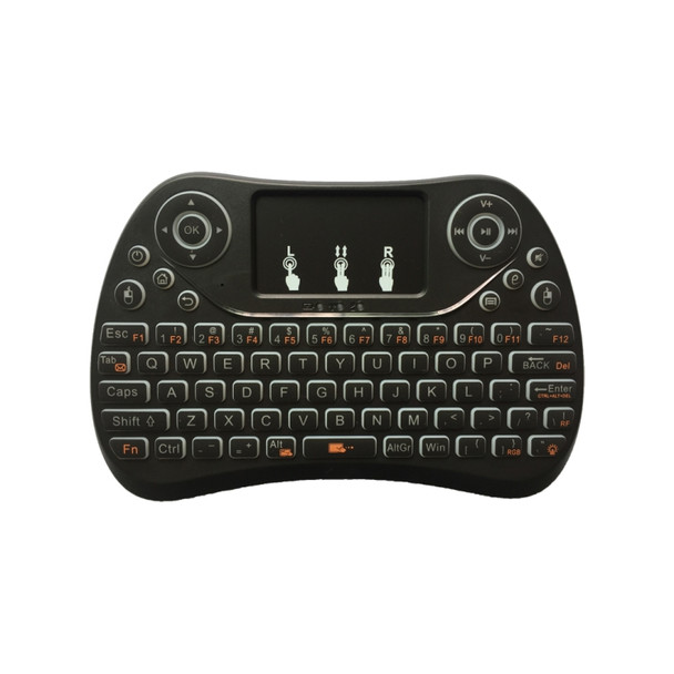 I8 Max 2.4GHz Mini Wireless Keyboard with Touchpad Rechargeable Fly Air Mouse Smart Game 7-color Backlit