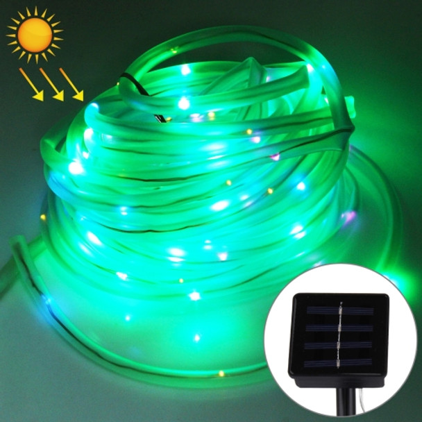 10m 600LM Casing Copper Wire Light, Solar Panel IP65 Waterproof 100 LED SMD 0603 Festival Lamp / Decoration Light Strip(Green Light)