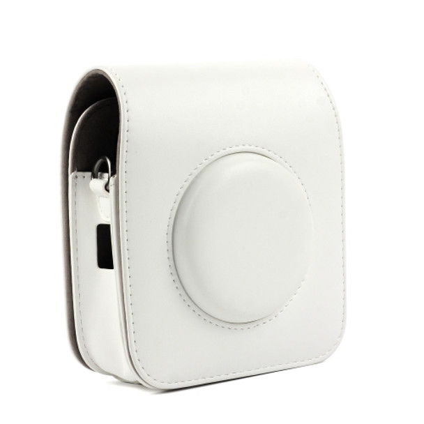 Vintage PU Leather Camera Case Protective bag for FUJIFILM Instax SQUARE SQ10 Camera, with Adjustable Shoulder Strap(White)