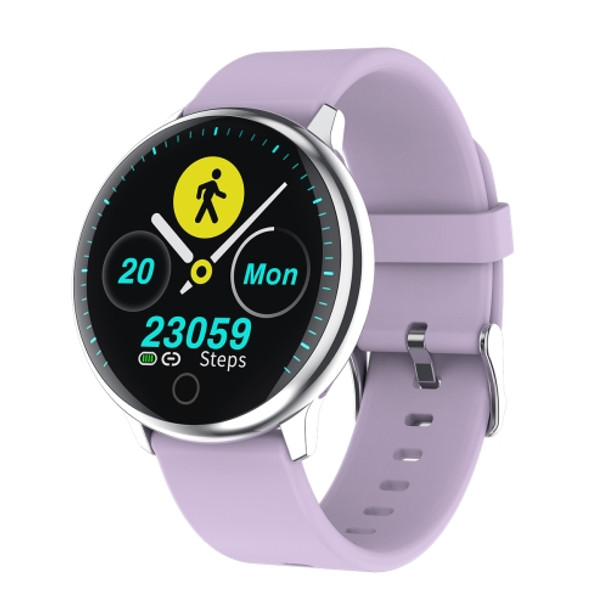 Q16 1.22inch IPS Color Screen Smart Watch IP67 Waterproof, Silicone Watchband, Support Call Reminder /Heart Rate Monitoring/Blood Pressure Monitoring/Sleep Monitoring(Purple)