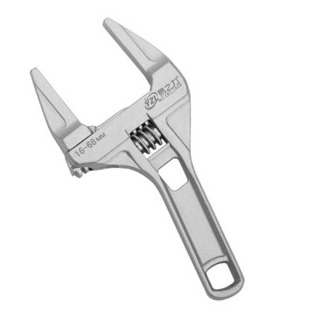 YZL Multifunctional Short Handle Large Opening Adjustable Wrench, Style:Bathroom