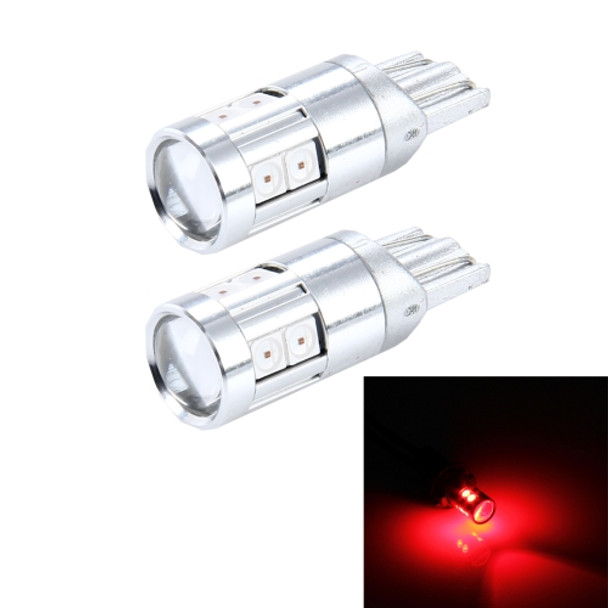 2 PCS T10 5W 8 SMD-3030 LED Car Clearance Lights Lamp, DC 12V(Red Light)