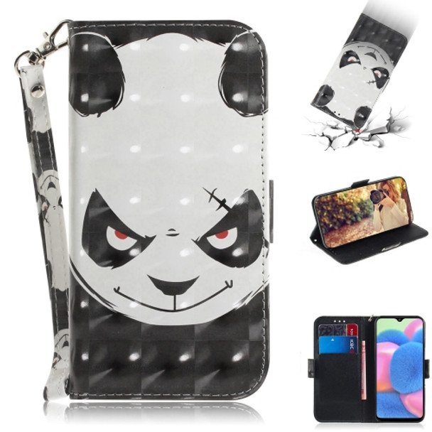 For Huawei Mate 30 / 5G 3D Colored Drawing Horizontal Flip PU Leather Case with Holder & Card Slots & Wallet(Angry Bear)