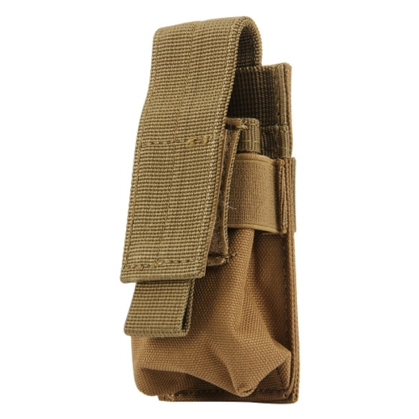 M5 Multifunctional Outdoor Sports Mini Portable Flashlight Protective Cover / Bag, Size: 15 x 4.7 x 2 cm(Brown)