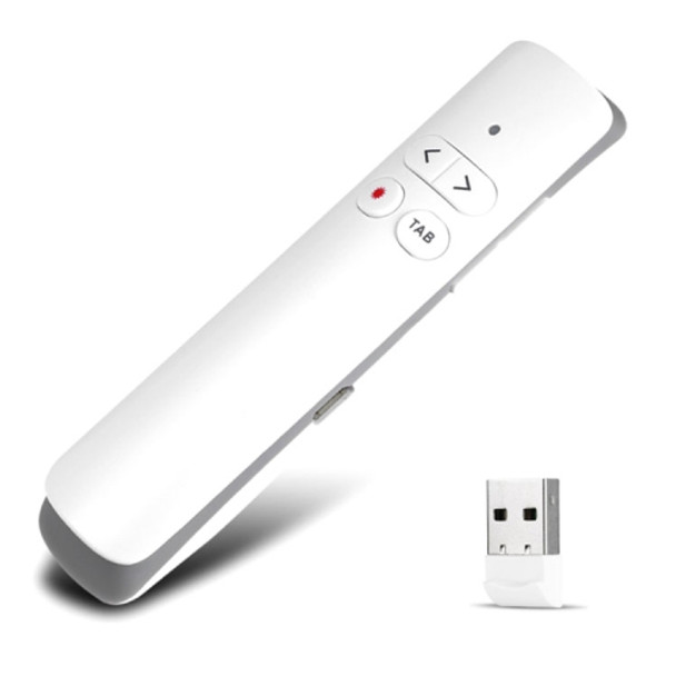 PP924 2.4GHz Portable Wireless Presenter Remote Control with Laser & Page Up / Down & Full Screen Black Screen & Hyperlink & Document Switch & Turn Up / Decrease Volume Function