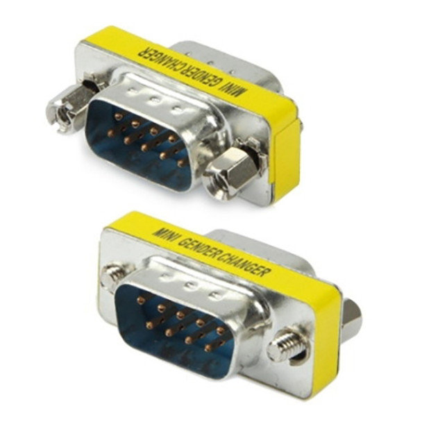 Serial RS232 DB9 9 Pin Male to Male Adapter Converter