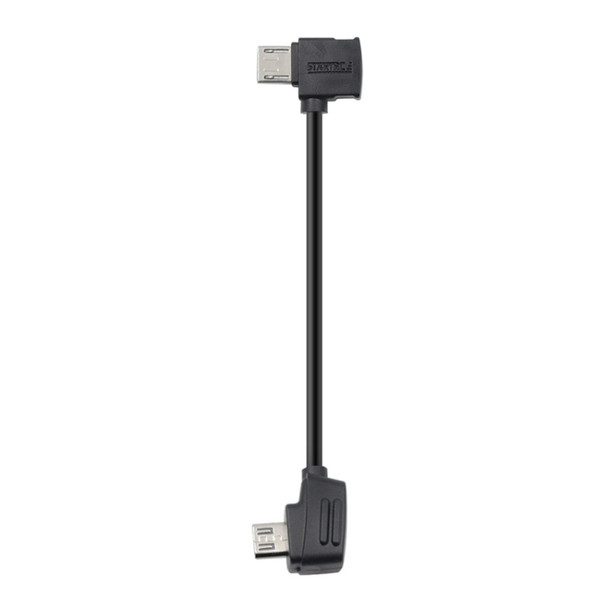 STARTRC 10cm Micro USB to Micro USB Converting Connector Data Cable for DJI Mavic Mini /  Air, Shark Remote Controller (Black)