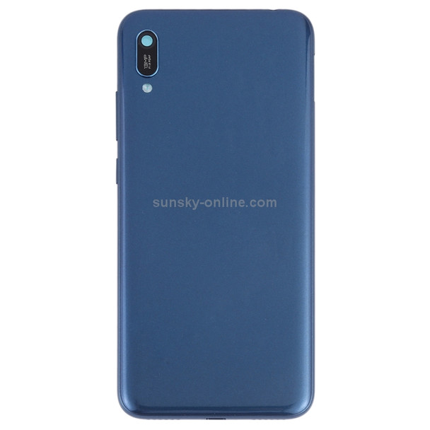 Battery Back Cover with Camera Lens & Side Keys for Huawei Y6 (2019)(Blue)