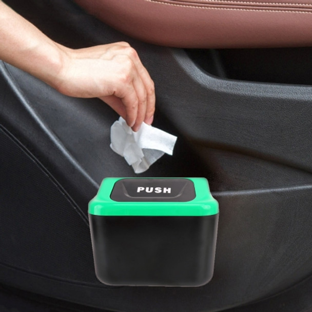 Multi-function Mini Car Plastic Trash Bin, Random Color Delivery