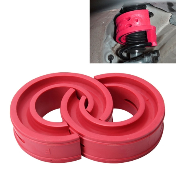 2 PCS Car Auto E Type Shock Absorber Spring Bumper Power Cushion Buffer, Spring Spacing: 17mm, Colloid Height: 38mm(Red)