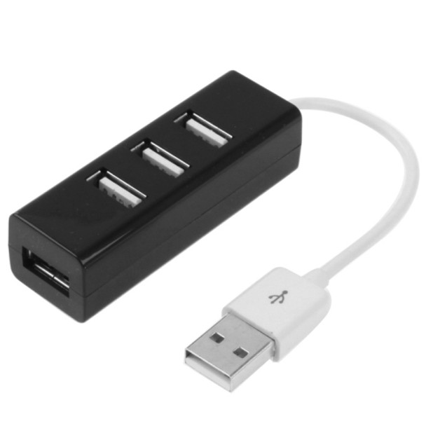 4 Ports USB 2.0 HUB for Apple Computer(Black)