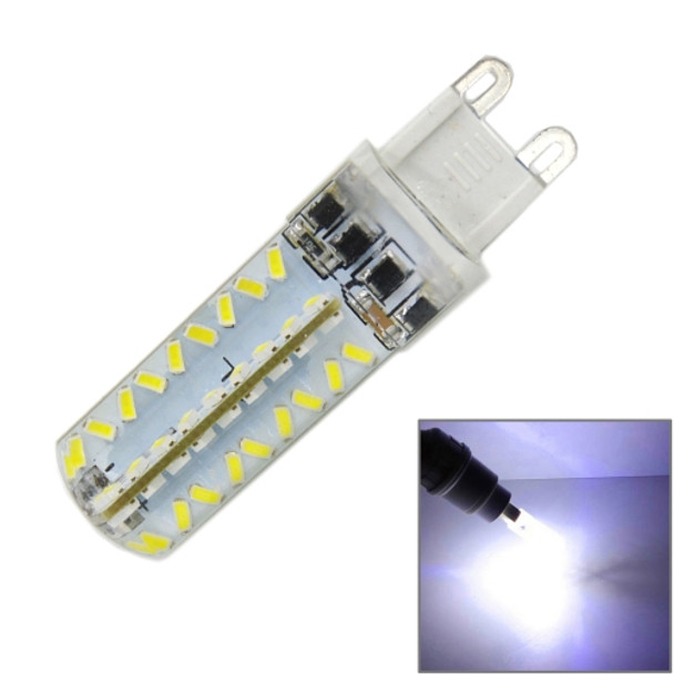 G9 5W 450LM 72 LED SMD 3014 Dimmable Silicone Corn Light Bulb, AC 220V (White Light)