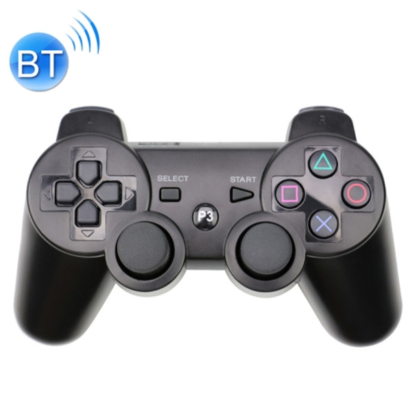 Snowflake Button Wireless Bluetooth Gamepad Game Controller for PS3 (Black)