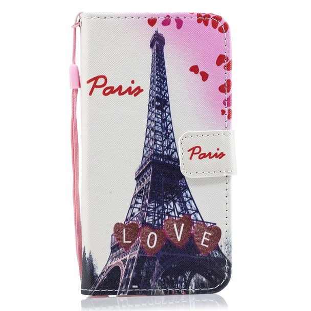 Love Tower Pattern Horizontal Flip Leather Case for Huawei P30 Lite, with Holder & Card Slots & Wallet