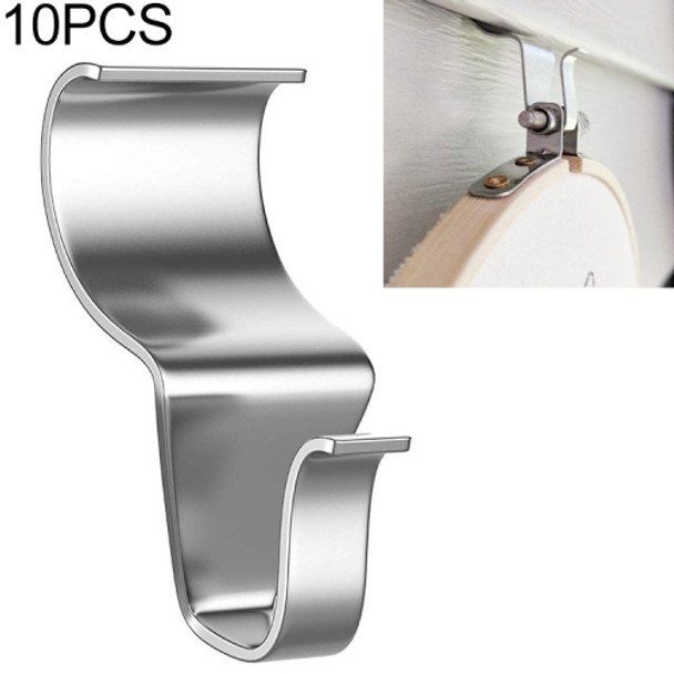10 PCS Stainless Steel Hidden Wall Hook Creative Non Perforated Hanger