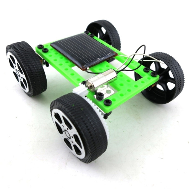 Creative Kids Early Education DIY Solar Energy Car Science Experiment Assembled Toy, Size:3.2x7.5x8cm