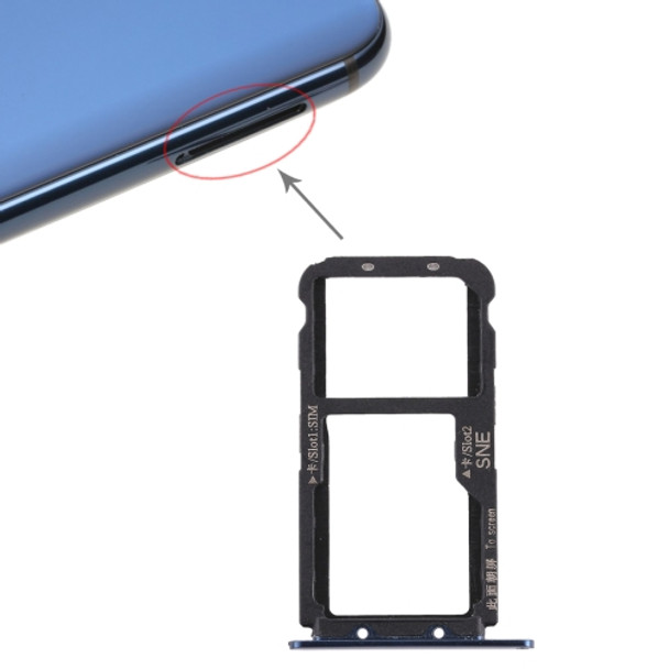 SIM Card Tray for Huawei Mate 20 Lite / Maimang 7(Blue)