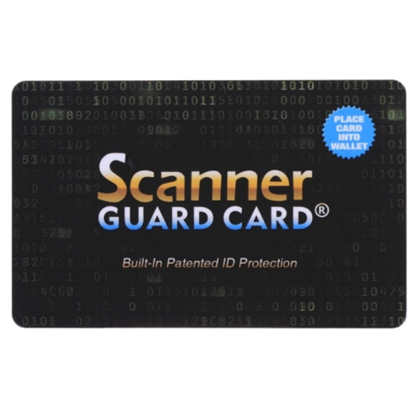 Scanner Guard Card RFID Blocking Card, Built-in Patented ID Protection