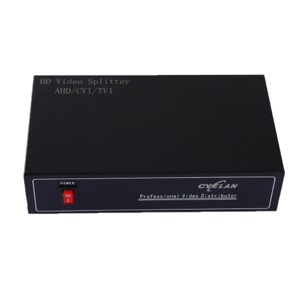Coaxial AHD / CVI / TVI 4 into 8 Video Signal Splitter