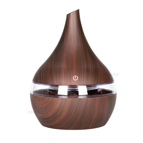 2 PCS 300ml USB Electric Aroma air diffuser wood Ultrasonic air humidifier Essential oil Aromatherapy Cool Mist Maker(Oblique Deep Wood Grain)