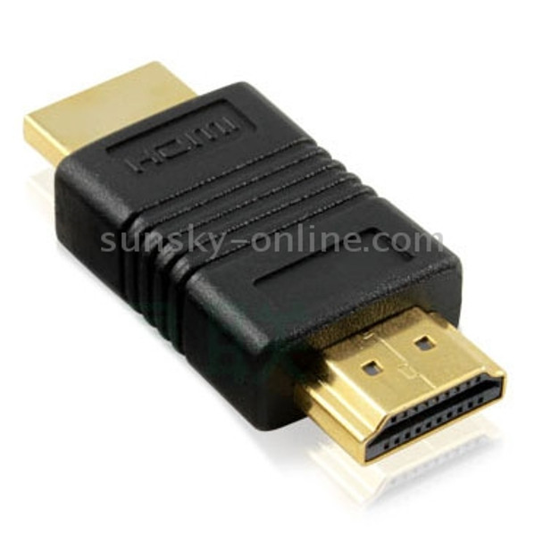 HDMI 19 Pin Male to HDMI 19Pin Male Gold Plated adapter, Support HD TV / Xbox 360 / PS3 etc