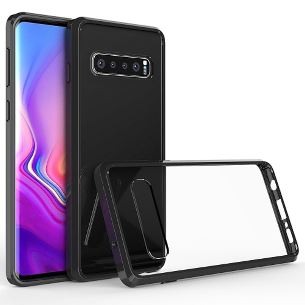 Scratchproof TPU + Acrylic Protective Case for Galaxy S10 (Black)